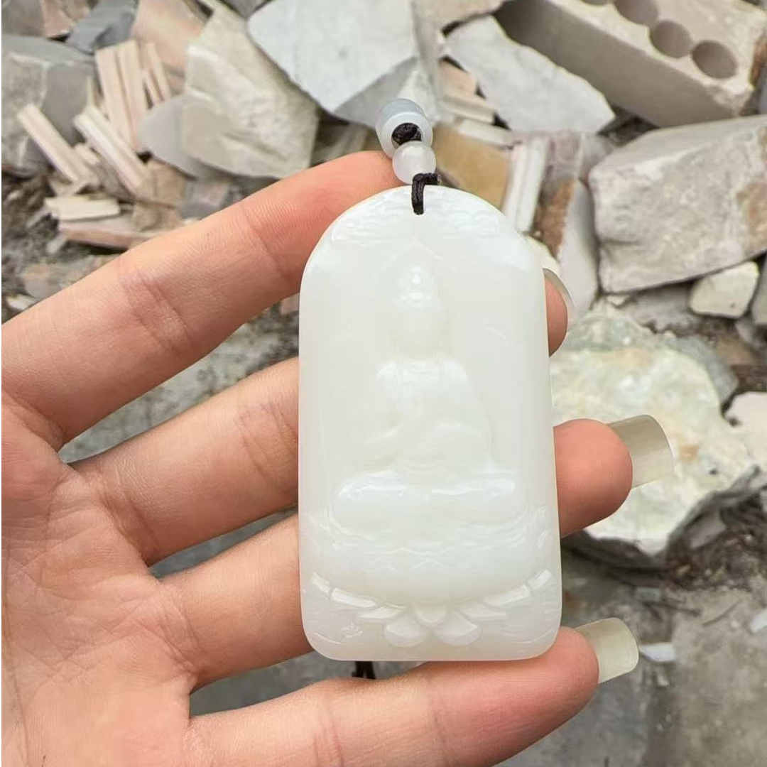 山料米达观音3X6吊坠