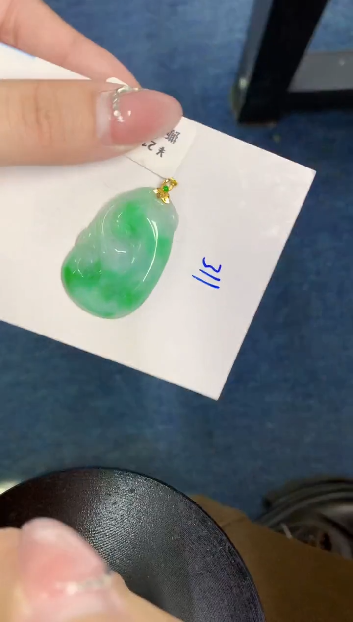【闪购商品】翡翠颈饰18K金镶嵌000000000