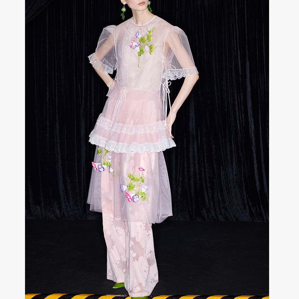 【H101-110】 新中式国风设计师女装 中国风绣花喜篇妮娜原创