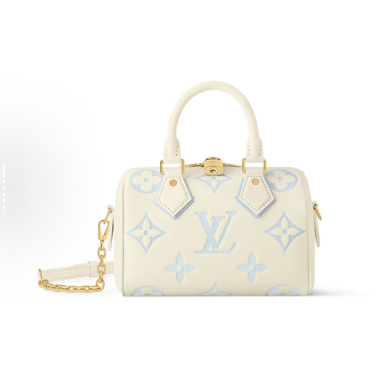 未使用 LouisVuitton/路易威登 speedy20全皮 玉桂狗蓝