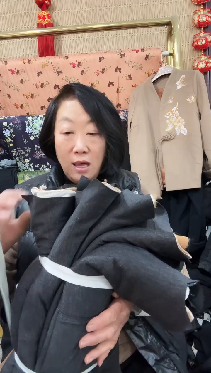 男士驼绒棉裤裁片一条（不带腰布）