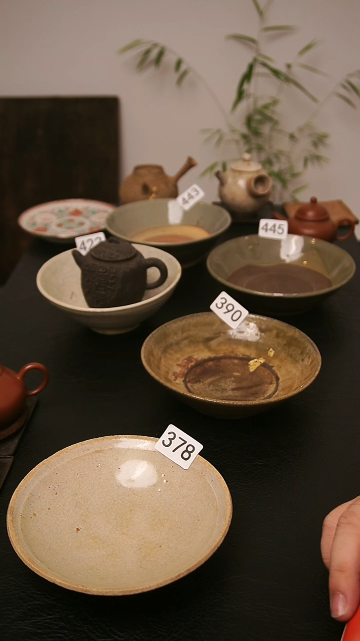 董*多明碗壶承（大漆金箔）