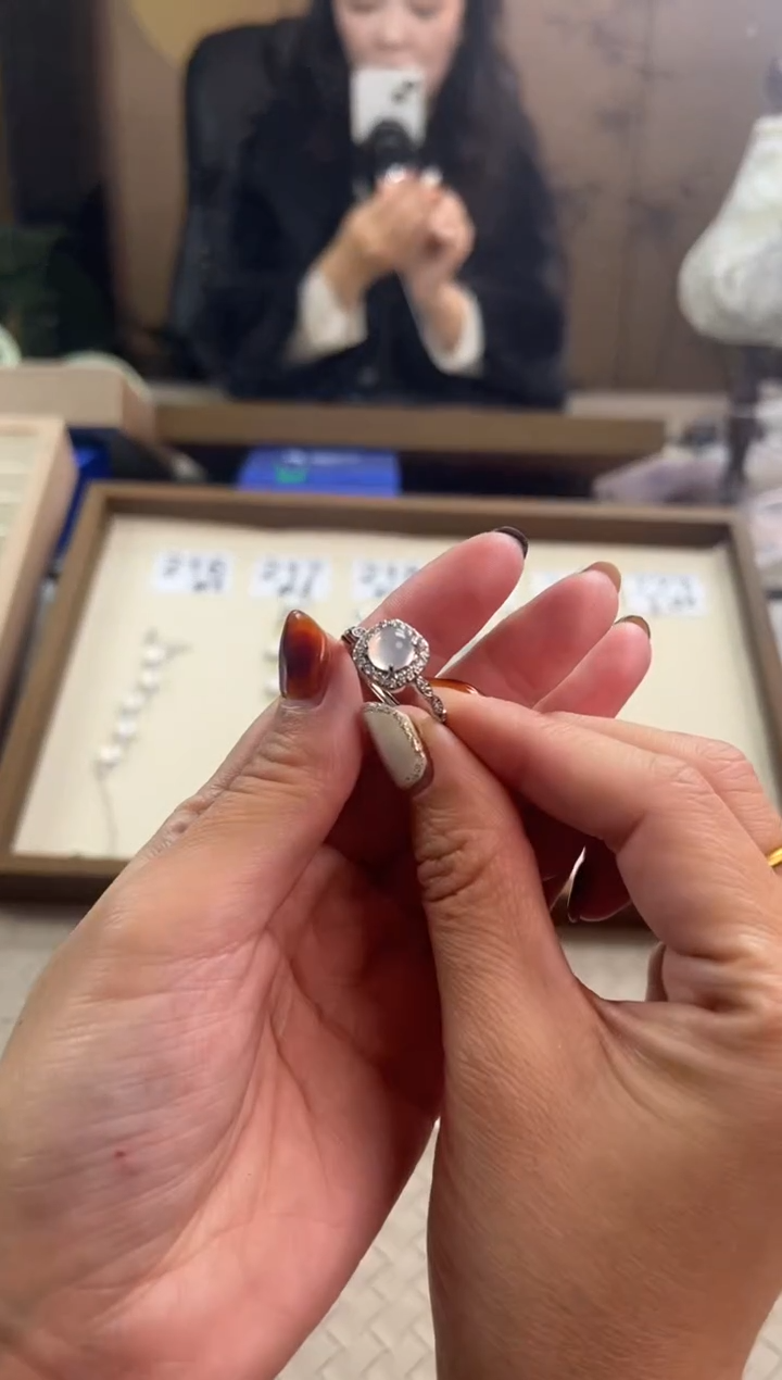 手镯玛瑙/玉髓合金方糖戒指