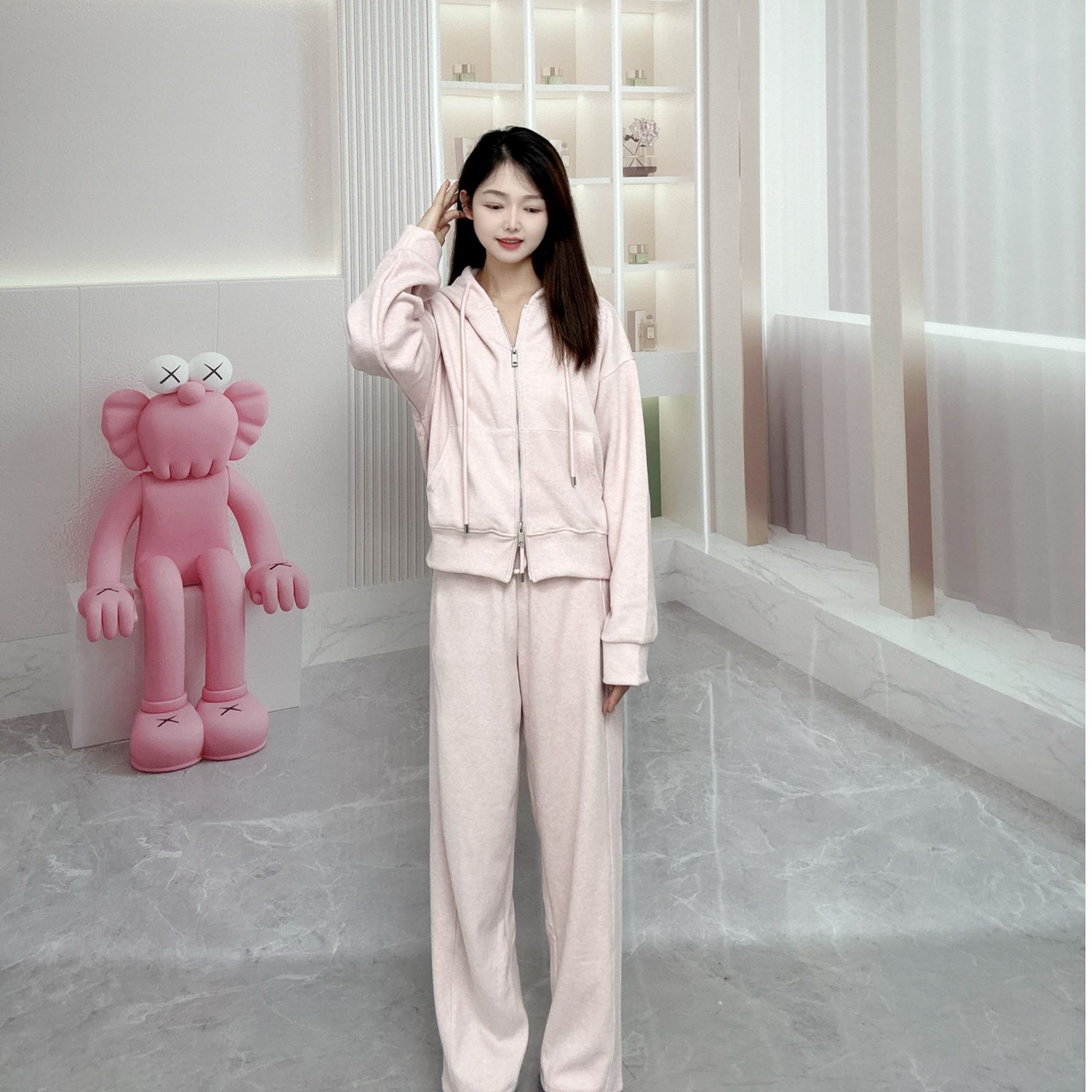 Ins秋冬加厚休闲时尚运动风两件套4253316611