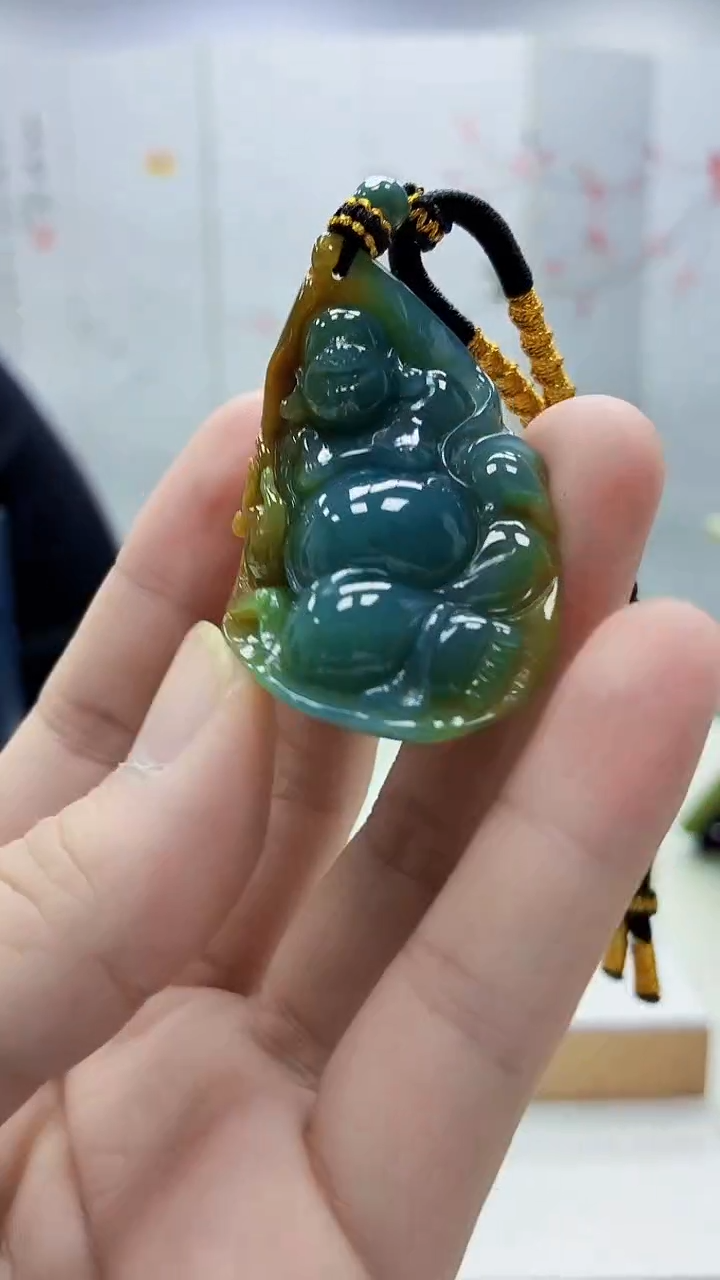 未镶嵌定制翡翠5060bb-毛货挂件40
