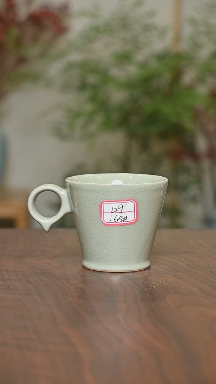 【闪购商品】其他168#微瑕粉青釉无款咖啡杯