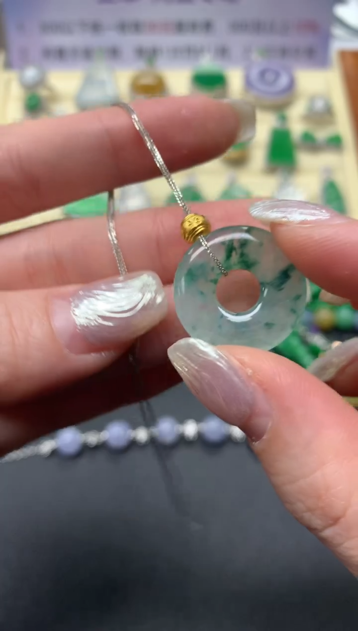 【闪购商品】翡翠套链18K金镶嵌套链|2600+260