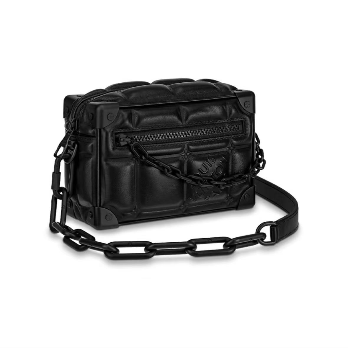 99新 LouisVuitton/路易威登 soft trunk mini秀款浮雕云朵盒子包