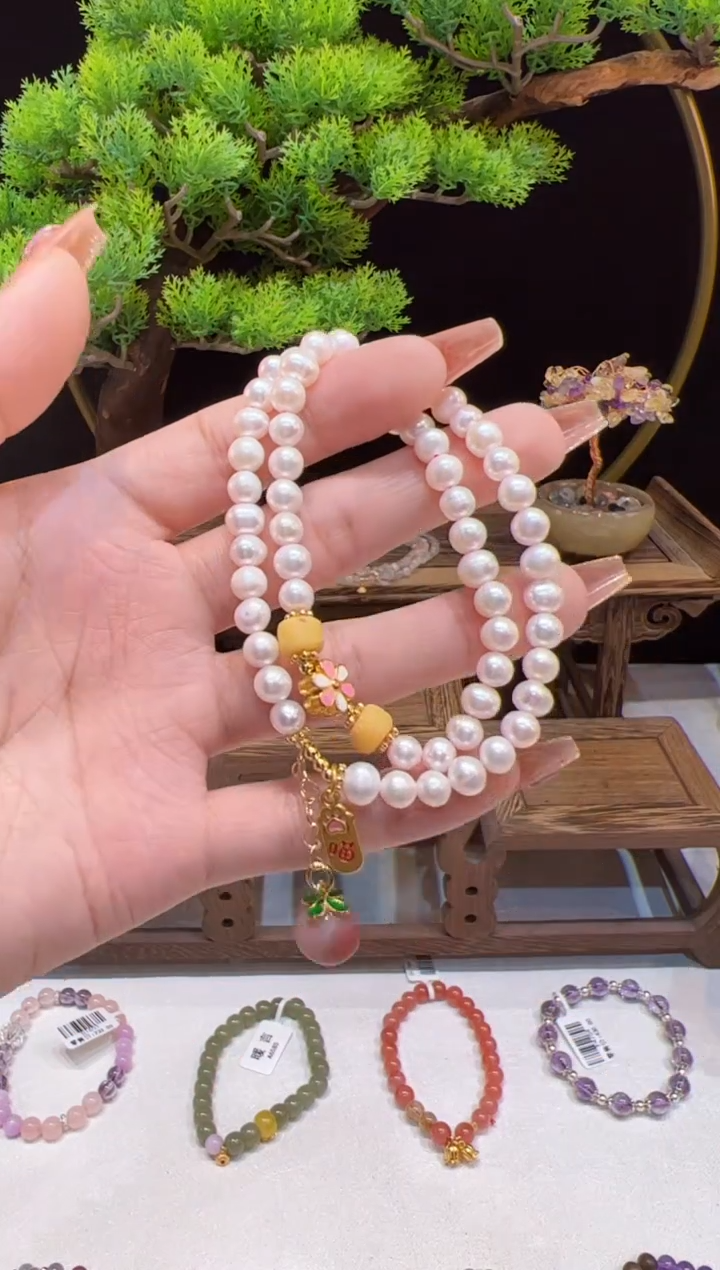 淡水珍珠手绳未镶嵌@@手饰