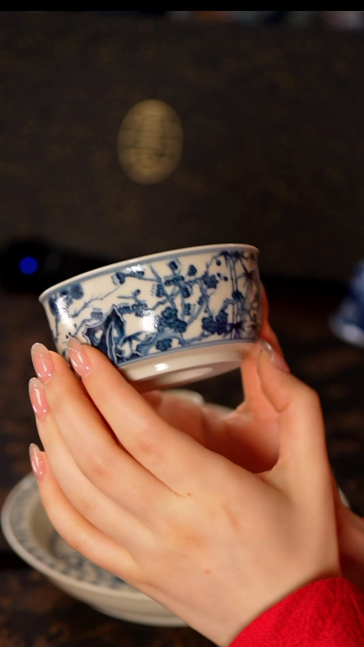 【闪购商品】墨舍慕古松竹梅直口杯@@msmg4