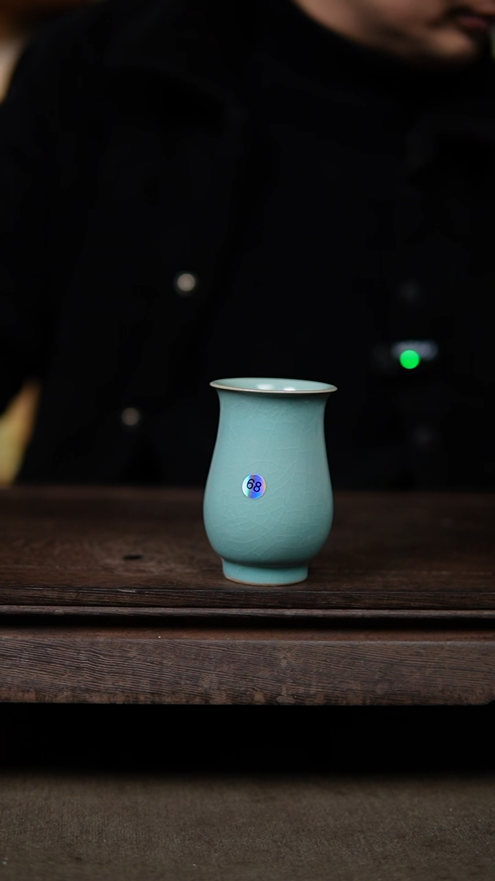 【闪购商品】杯仿古天青纯手工高闻香杯微瑕68