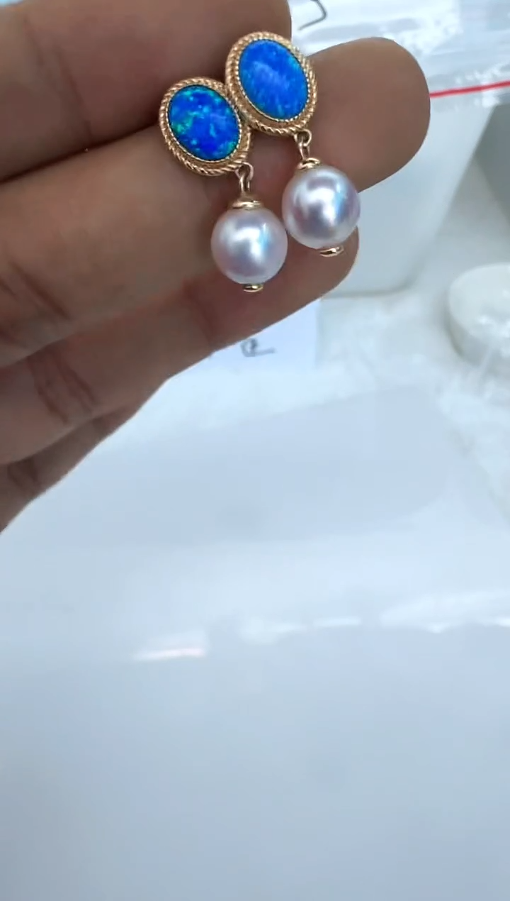 【闪购商品】海水珍珠耳饰银S925镶嵌耳钉