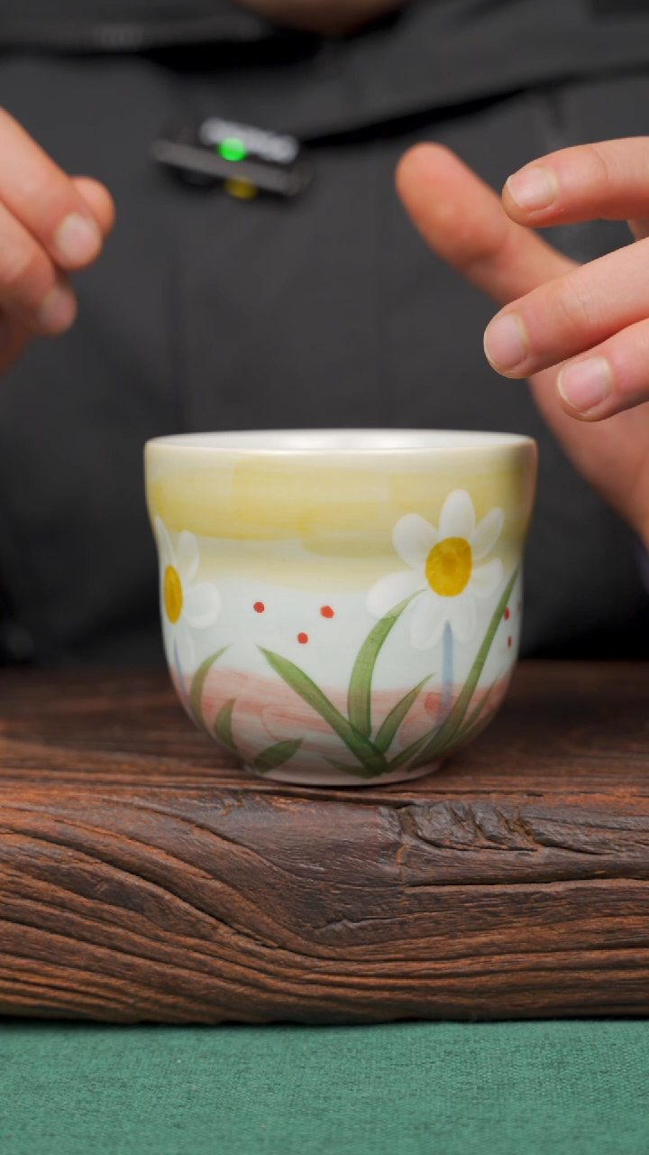 【闪购商品】瓷片53景德镇杯釉下手工手绘瓷器