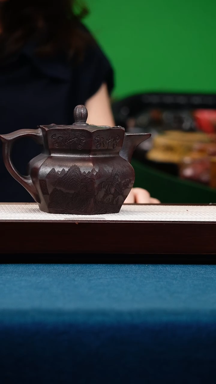 茶壶紫砂古乌泥僧帽
