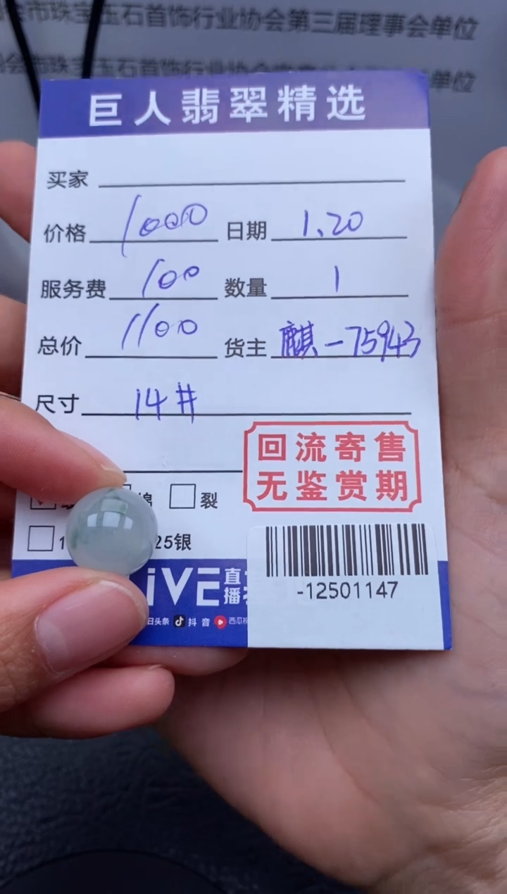 【闪购商品】翡翠颈饰未镶嵌多人-12501147