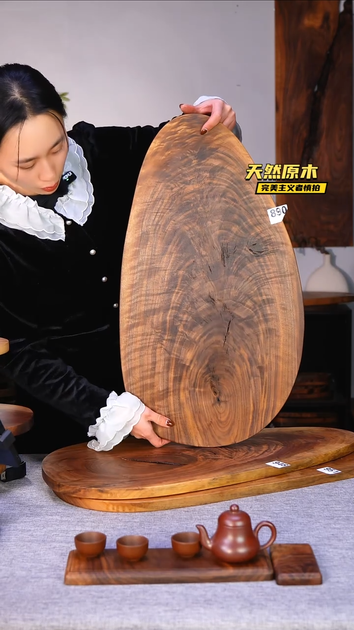 木北美黑胡桃原木.干裂疤结不属于商品质量问题完美主义者慎拍