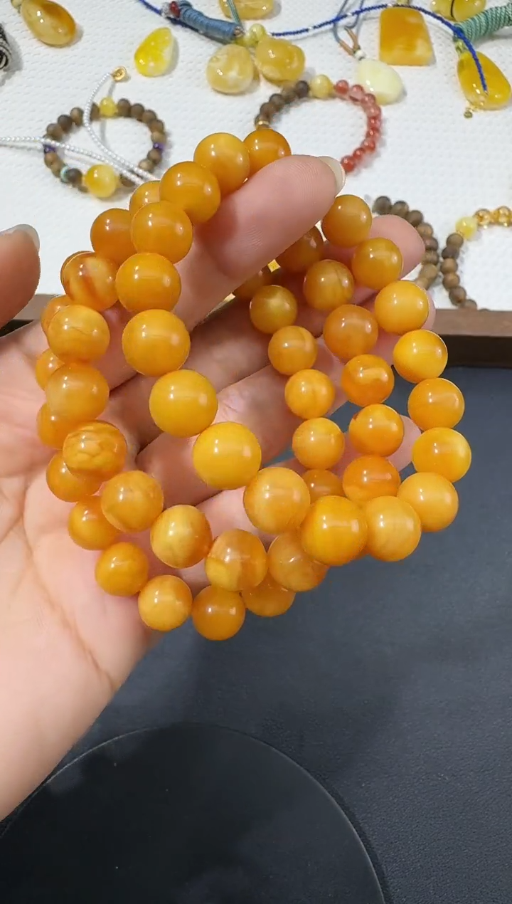 未镶嵌蜜蜡手串H0509-S1122-134/多样性