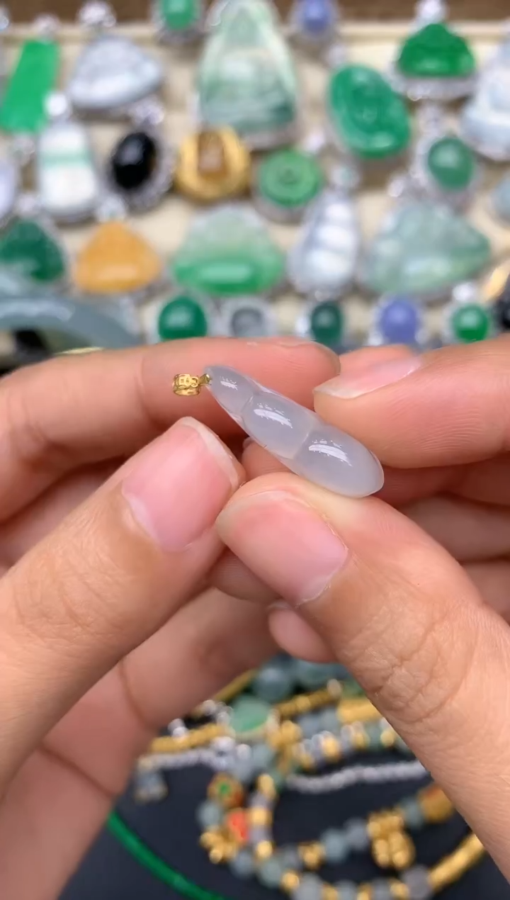 【闪购商品】翡翠颈饰18K金镶嵌64-中国好珍宝