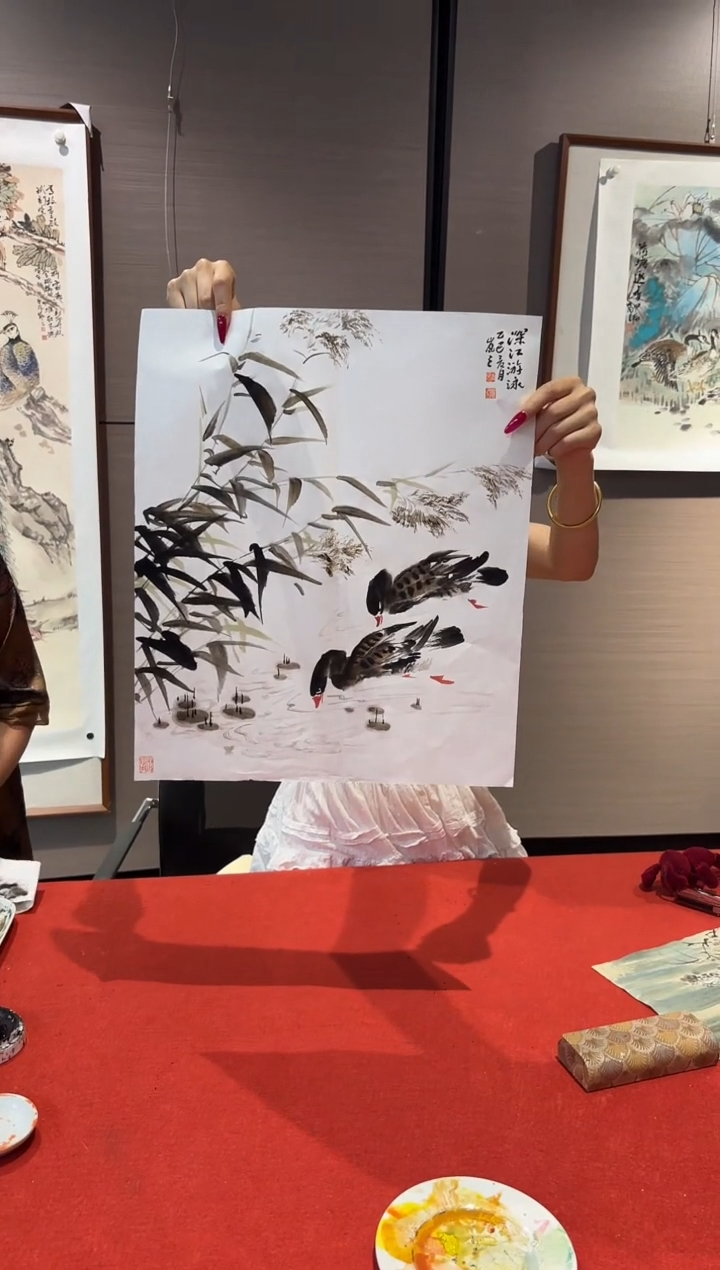 国画国艺盛藏6.27高老师现场绘画作品