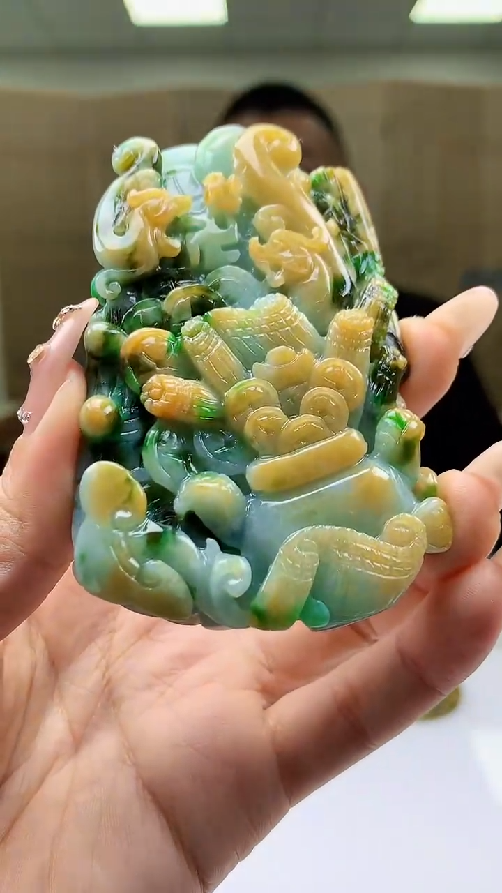 【闪购商品】定制翡翠未镶嵌4812ty-毛货挂件