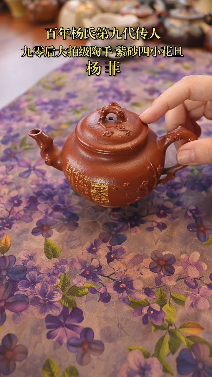茶壶紫砂杨菲 寒香报春