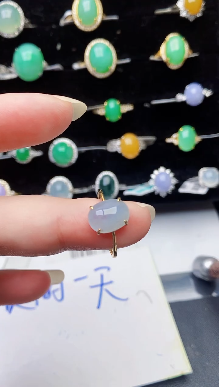 颈饰银S925镶嵌翡翠6513