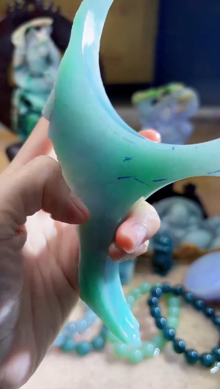 未镶嵌挂件翡翠A货柠优7033