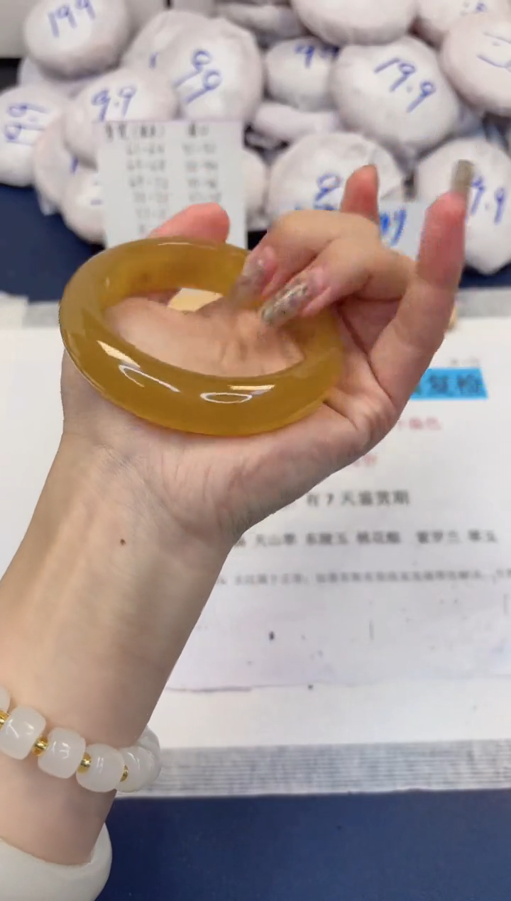 【闪购商品】石英质玉手镯未镶嵌489-财气镯-圈口57