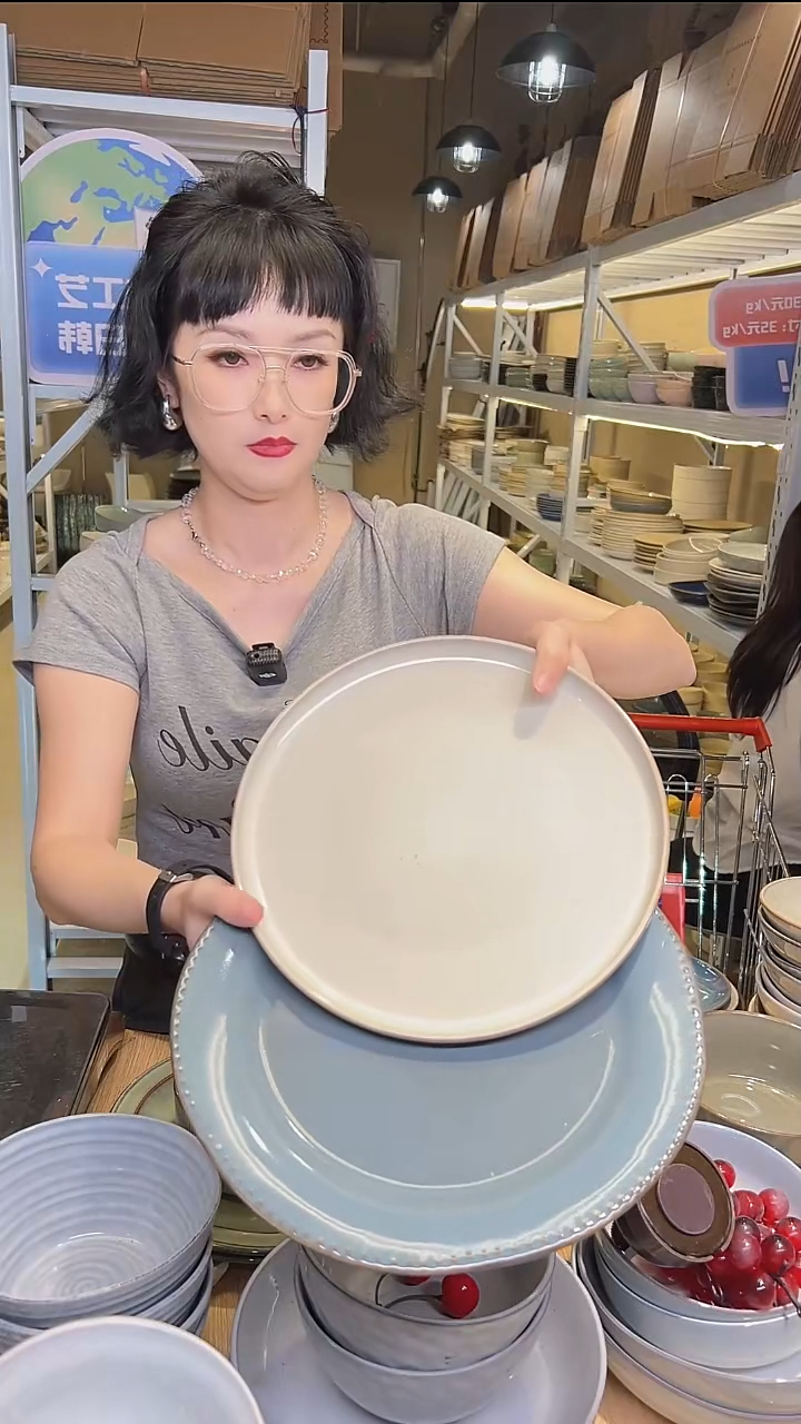 瓷205外贸尾货高温釉下彩陶瓷餐具