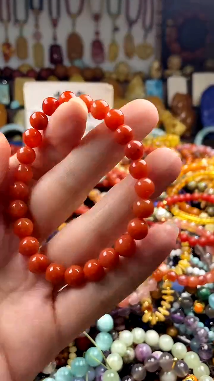 未镶嵌.南红玛瑙我****字 （一物一件）166124