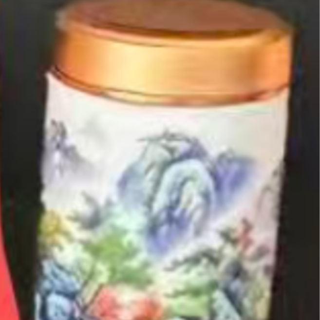 小号便携密封山水茶叶罐