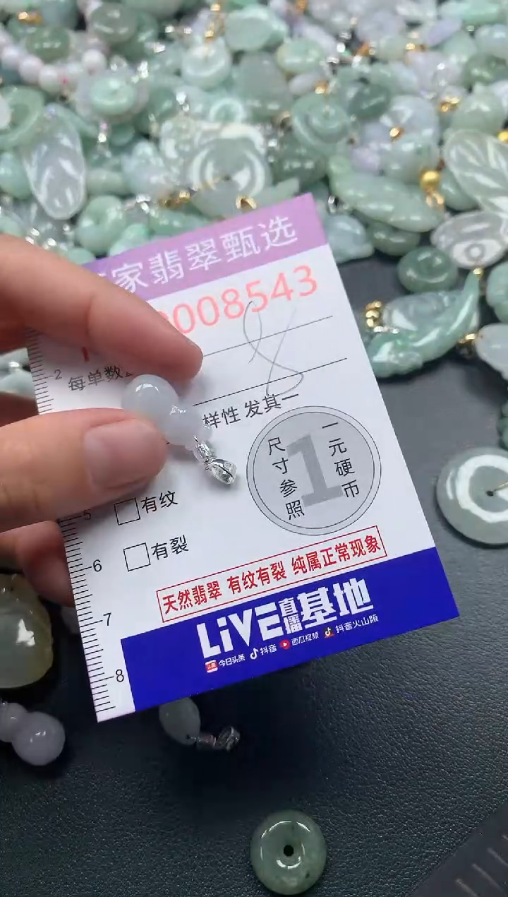 吊坠(不含链)未镶嵌翡翠8543