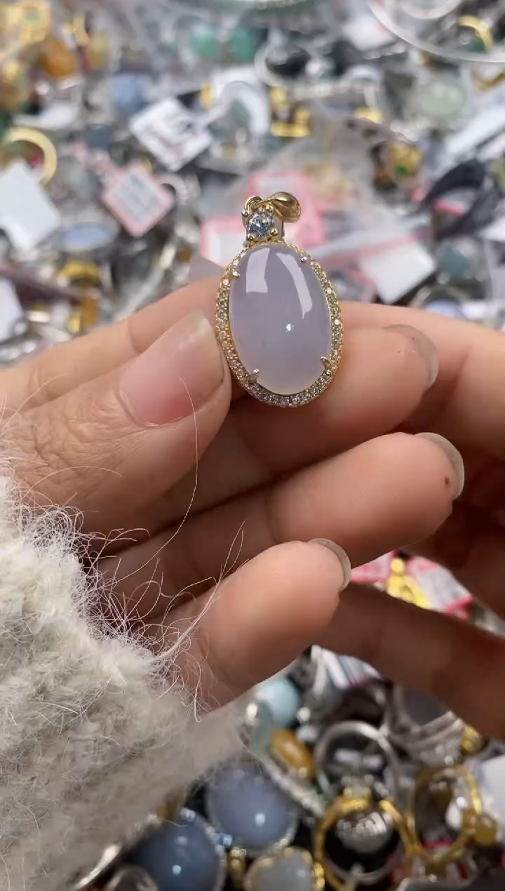 银S925镶嵌戒指翡翠7777---7