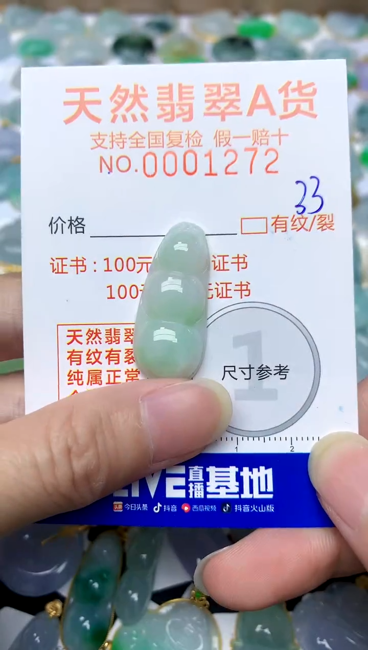 【闪购商品】翡翠颈饰未镶嵌33天然A货翡翠