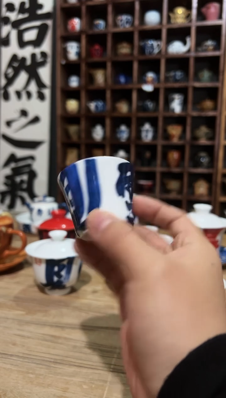 【闪购商品】观云听雨原创手绘茶具-guangyun