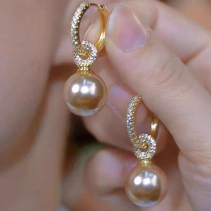 铜合金耳饰 气质轻奢百搭简约优雅精致网红设计师耳环F3058