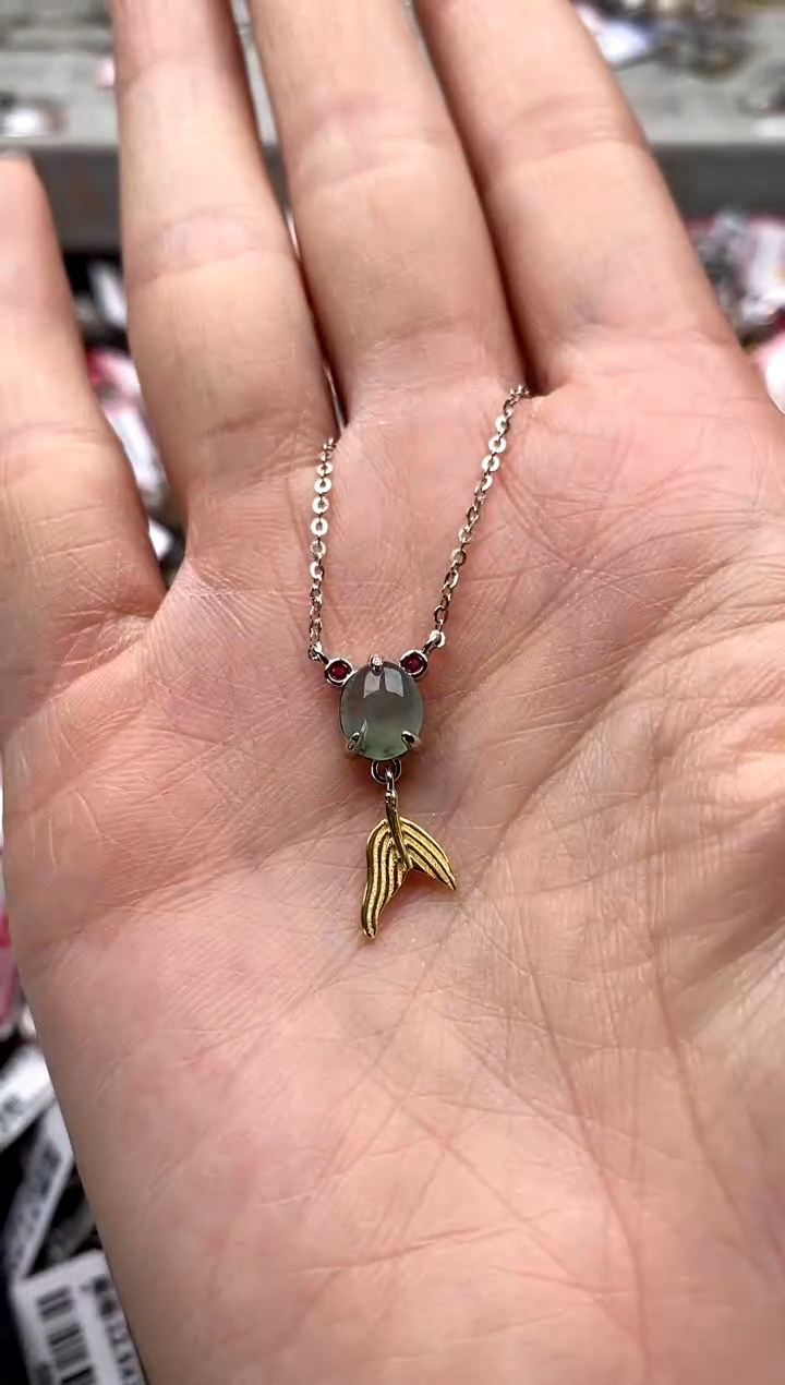 【闪购商品】翡翠戒指银S925镶嵌6666666-1