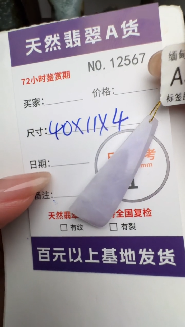 【闪购商品】翡翠颈饰未镶嵌翡翠12567