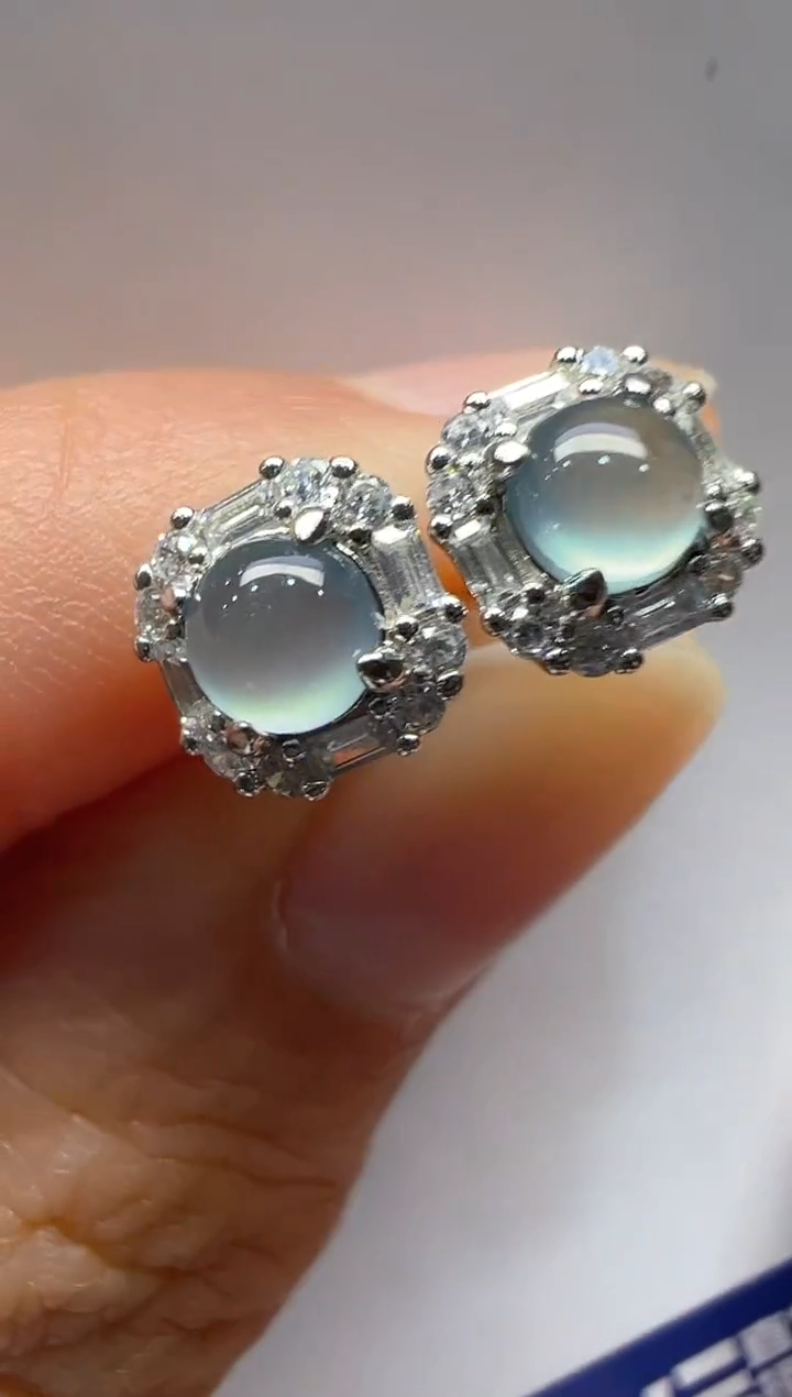 【闪购商品】翡翠耳饰银S925镶嵌多样性团购发一件