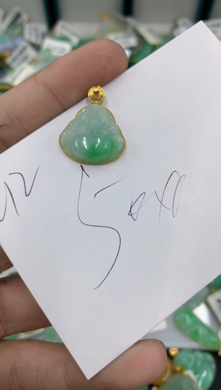 【闪购商品】翡翠颈饰18K金镶嵌号链接11111