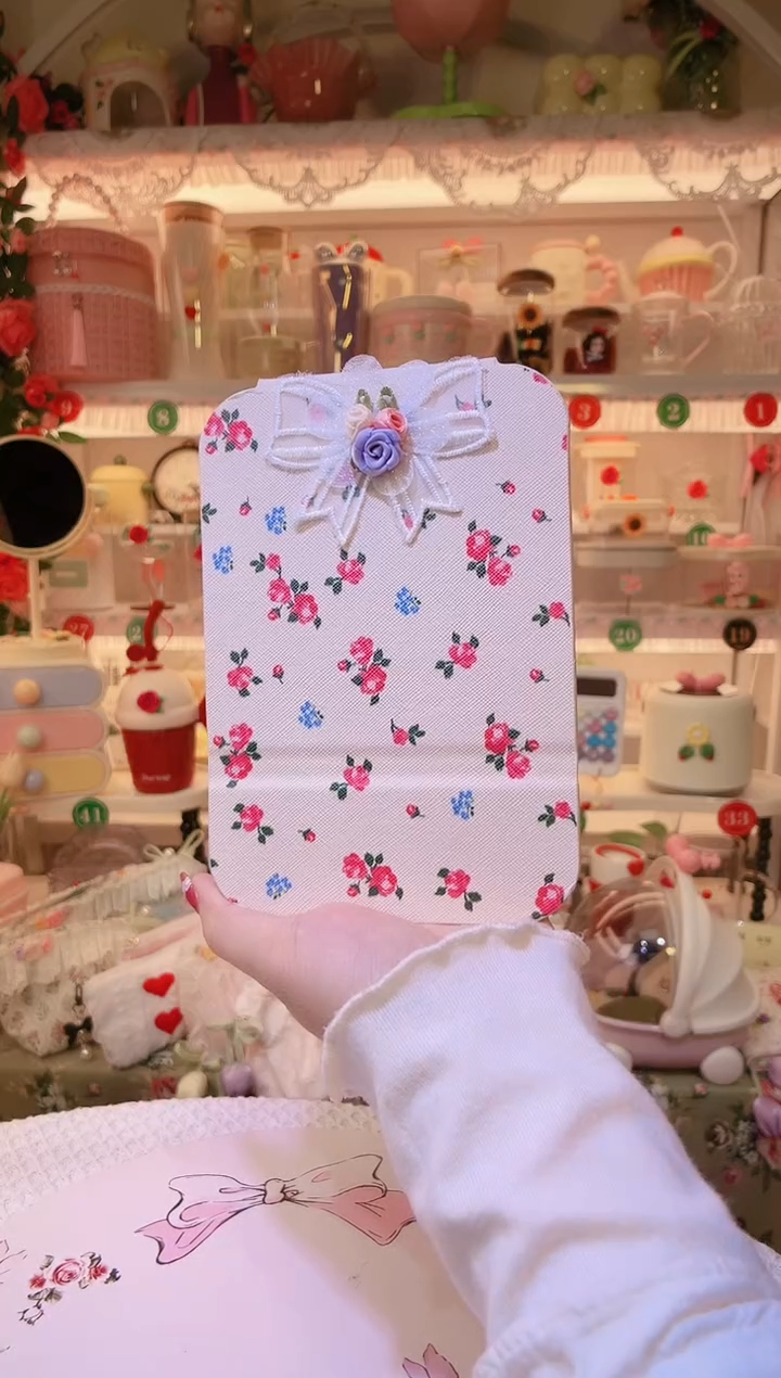 玫瑰花折叠镜——手工制作品质好！