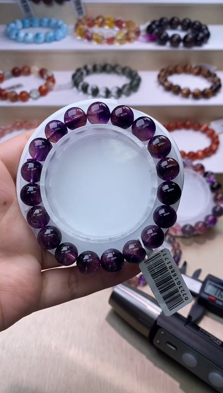 【闪购商品】水晶手链未镶嵌紫超七单圈11m+
