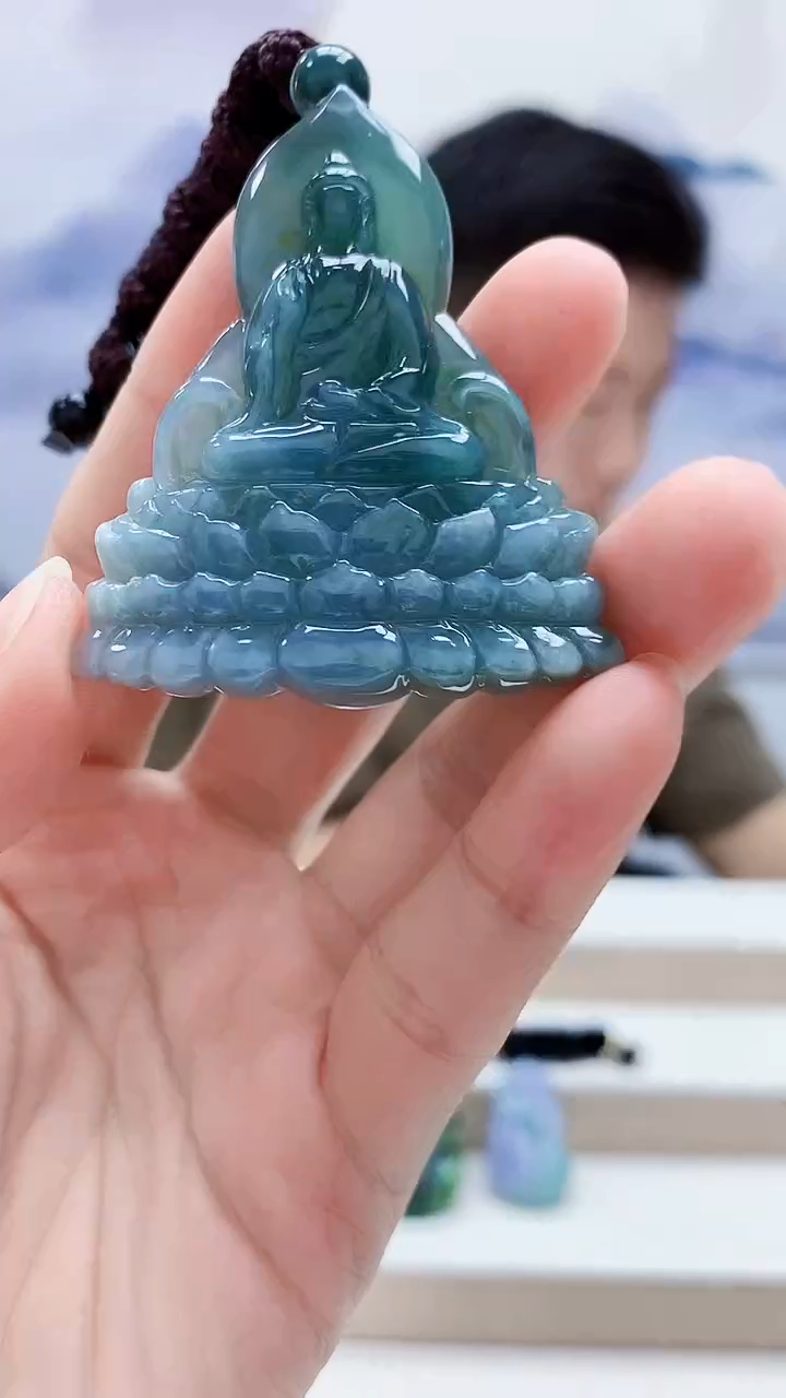 未镶嵌定制翡翠4917lr-毛货挂件32