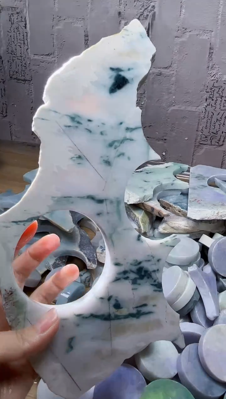 裸石翡翠天然翡翠A货古 南 207