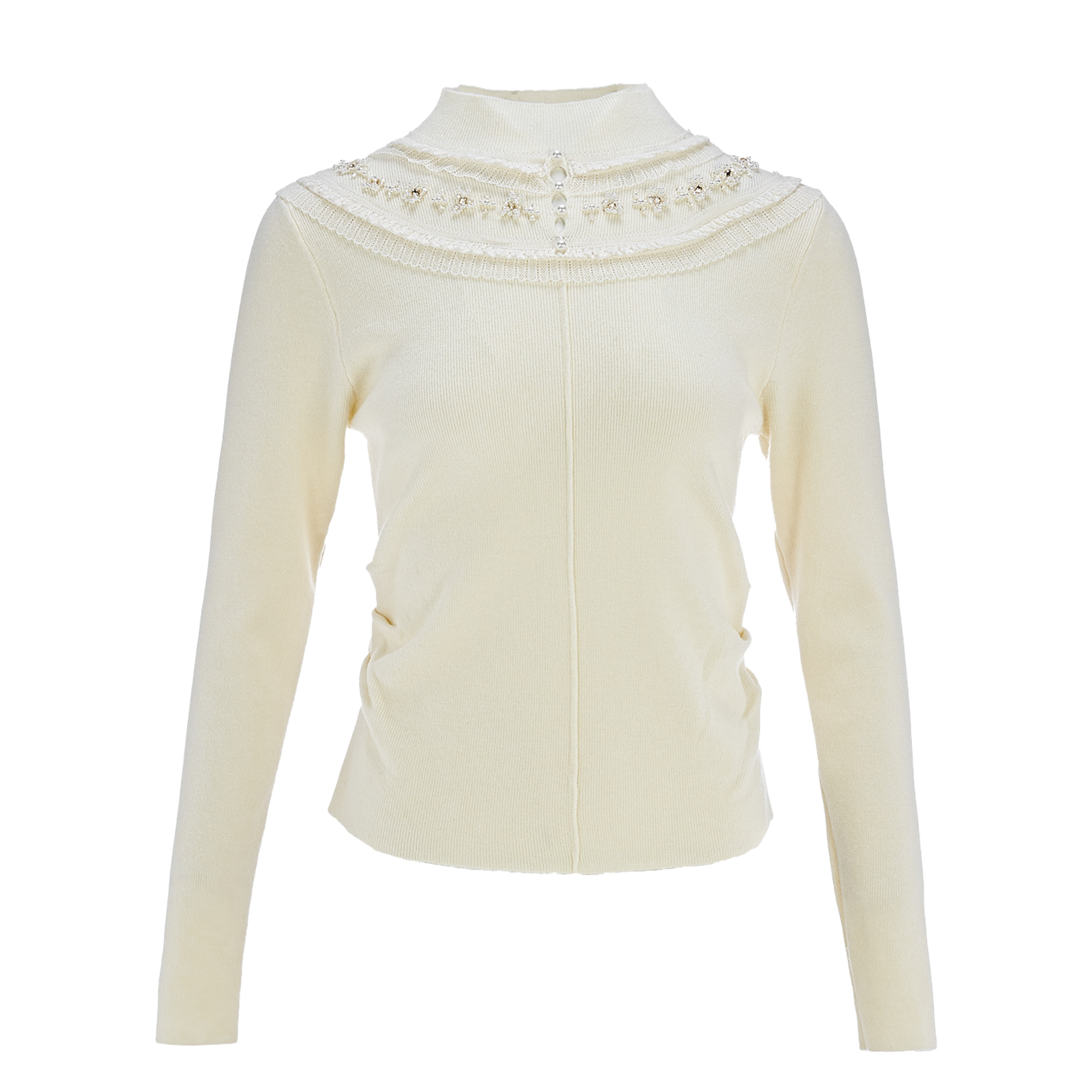 MeByMarieElie【泠音入梦】时尚小众设计师款钉珠毛衣EAF44E35321