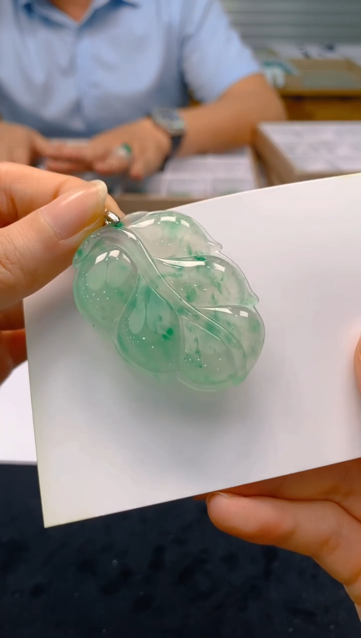 【闪购商品】石英质玉颈饰未镶嵌冰美人非洲翠200