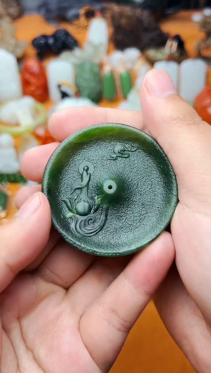 【闪购商品】和田玉摆件未镶嵌香插