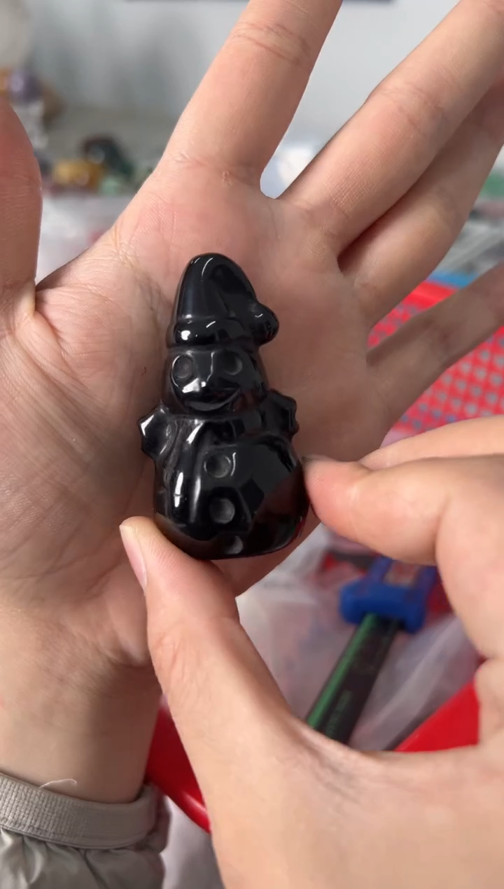 未镶嵌黑曜岩珠宝奇石M113 约5.6cm