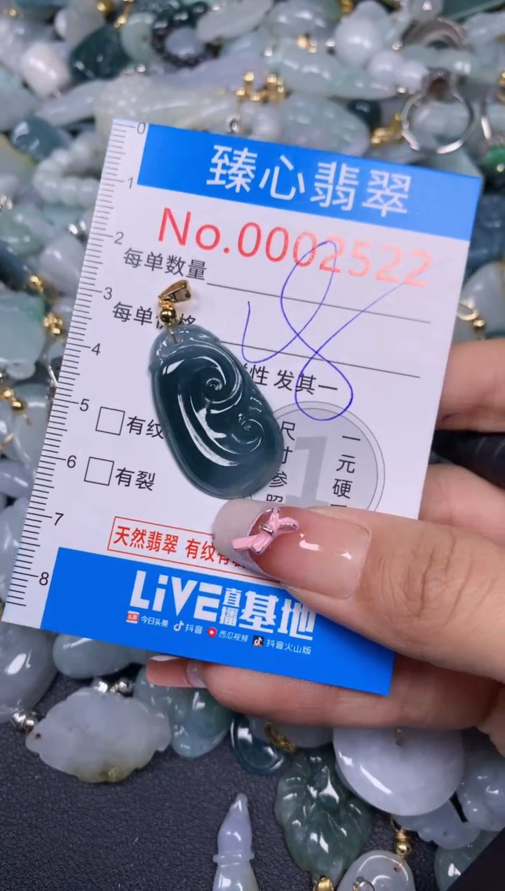 【闪购商品】翡翠颈饰未镶嵌含绳0002522