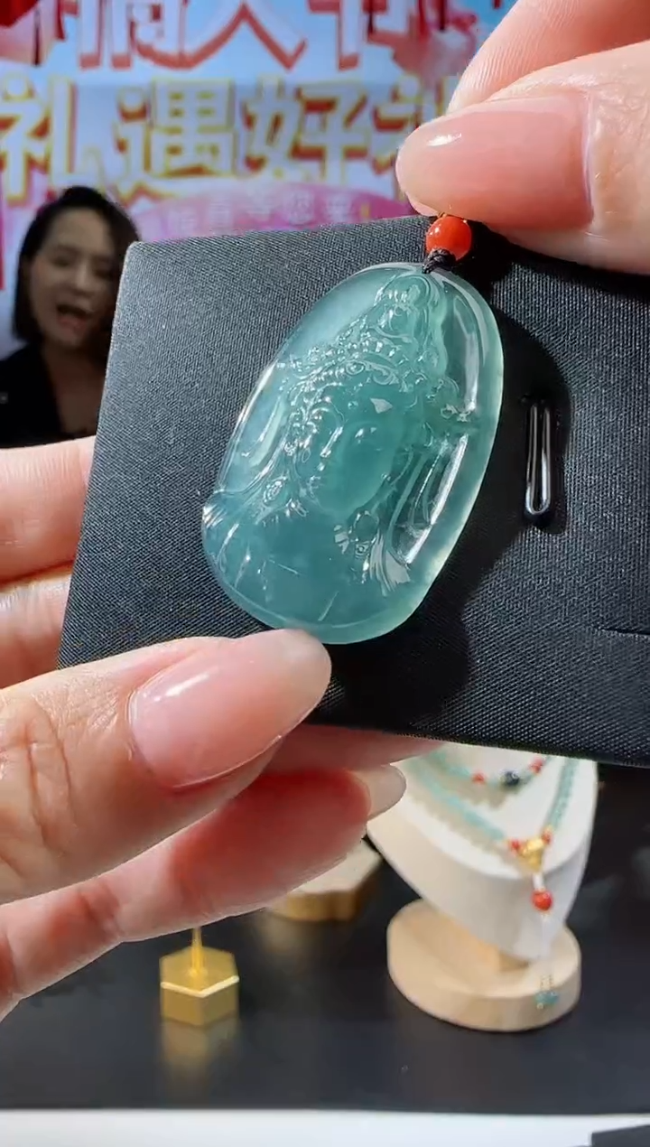 【闪购商品】翡翠吊坠(不含链)未镶嵌观音首